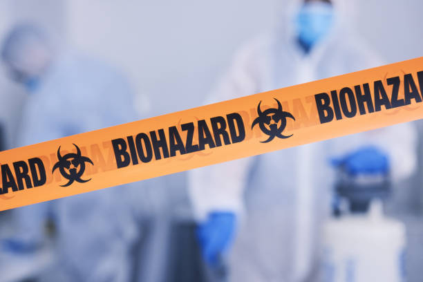 Professional Blood Cleanup technician working in Rice, TX